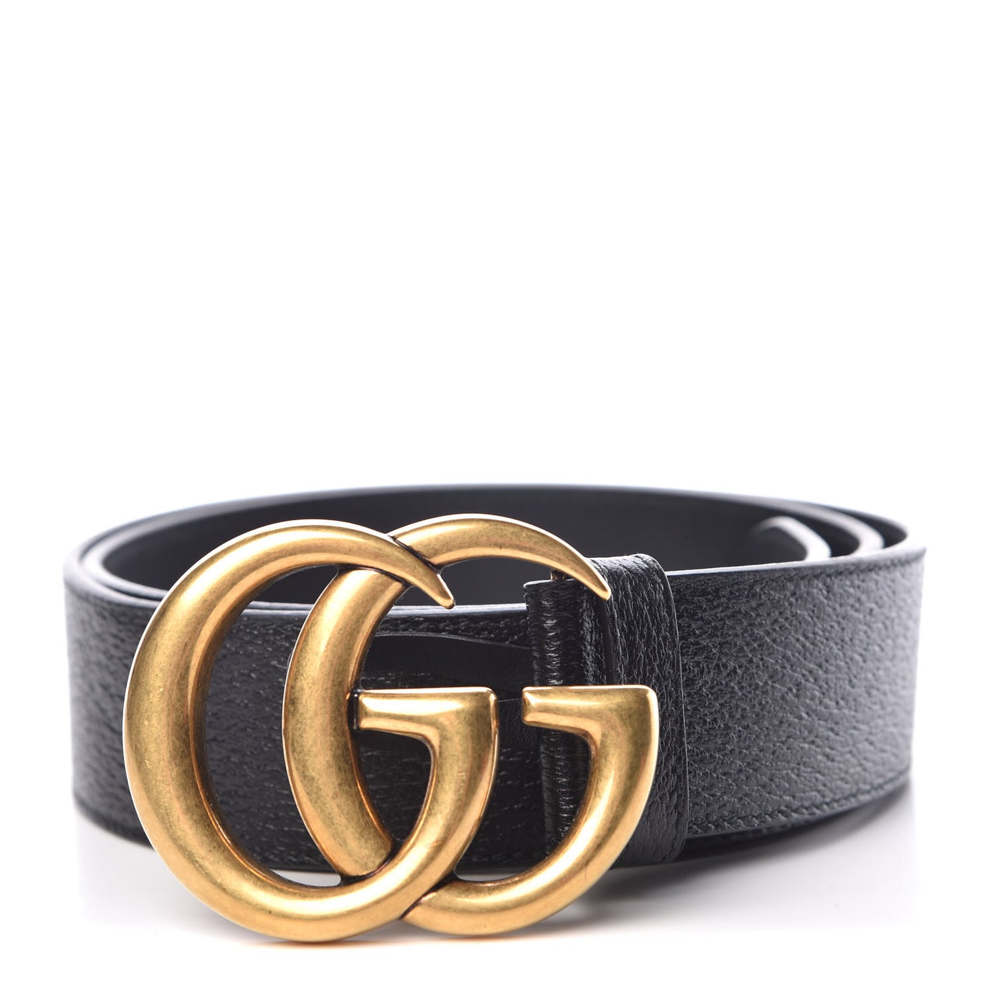 Textured Calfskin Double G 40mm Belt 85 34 Black