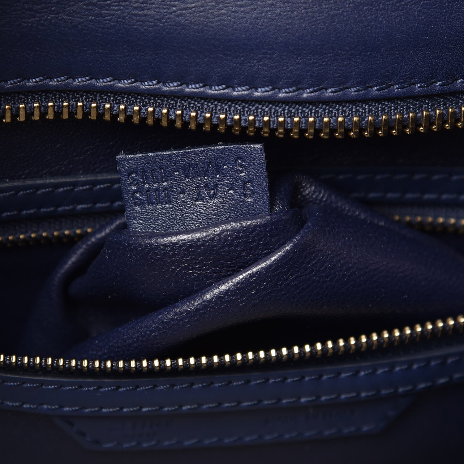 Celine Smooth Calfskin Mini Luggage Ink 8 of 9