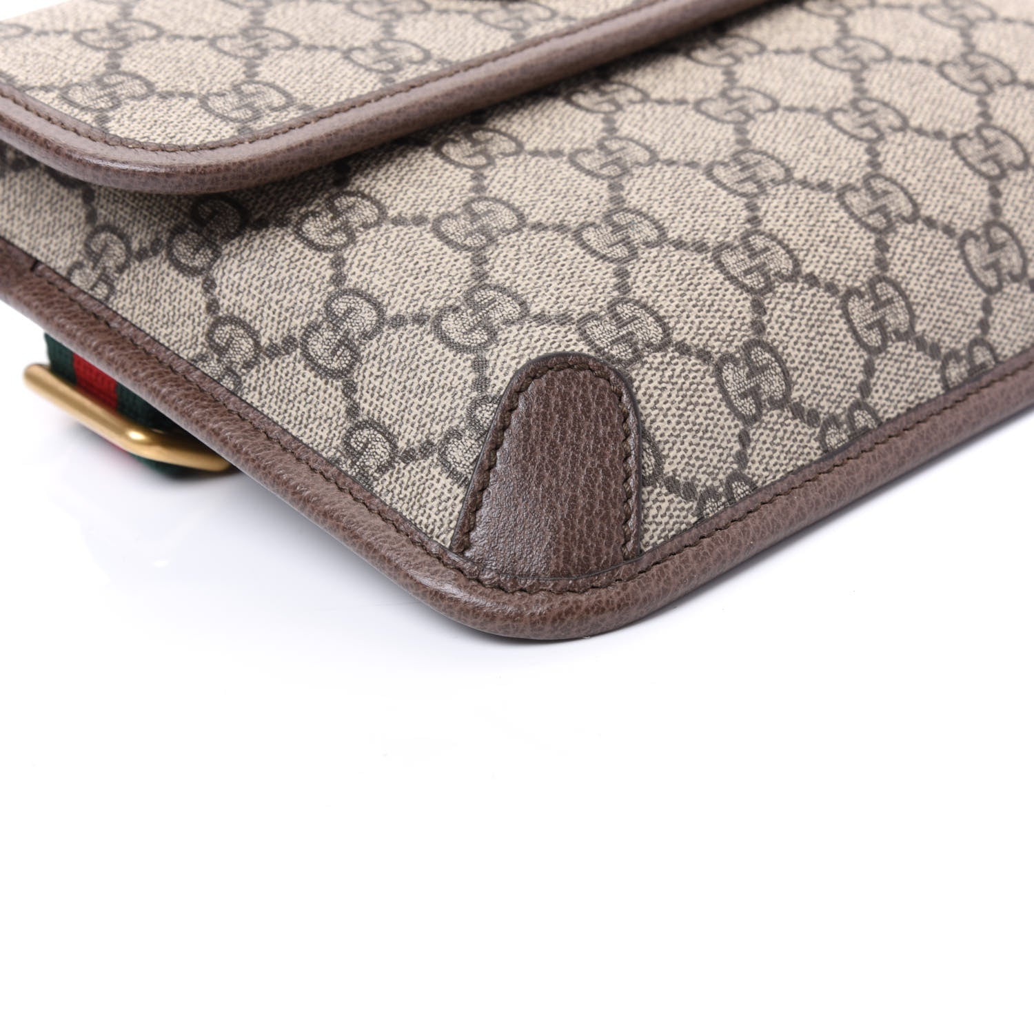 Gucci GG Supreme Monogram Neo Vintage Web Belt Bag Brown 6 of 9