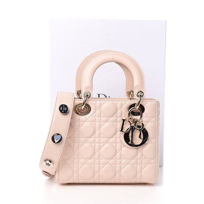 Christian Dior Lambskin Cannage Small Lucky Badges My Lady Dior Pink 12 of 12