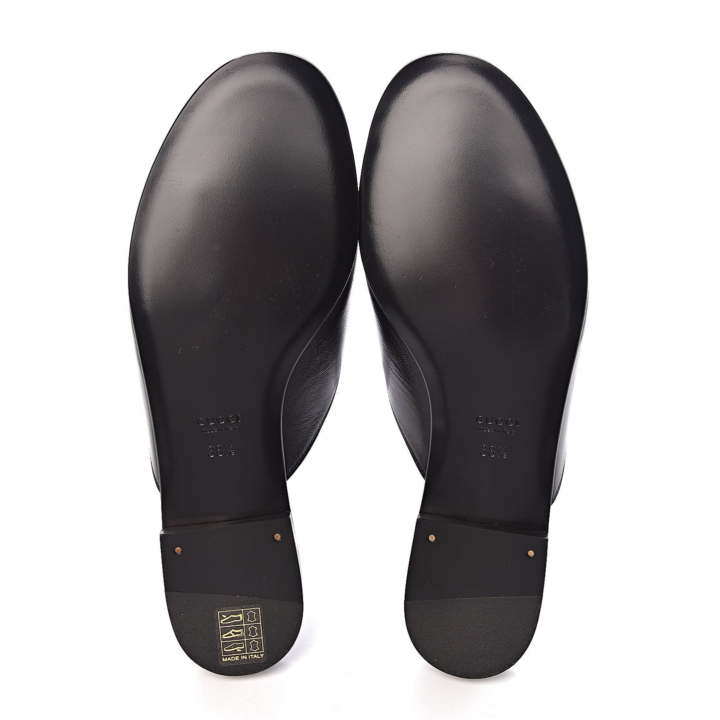 Malaga Kid Horsebit Slide Sandals 38.5 Black