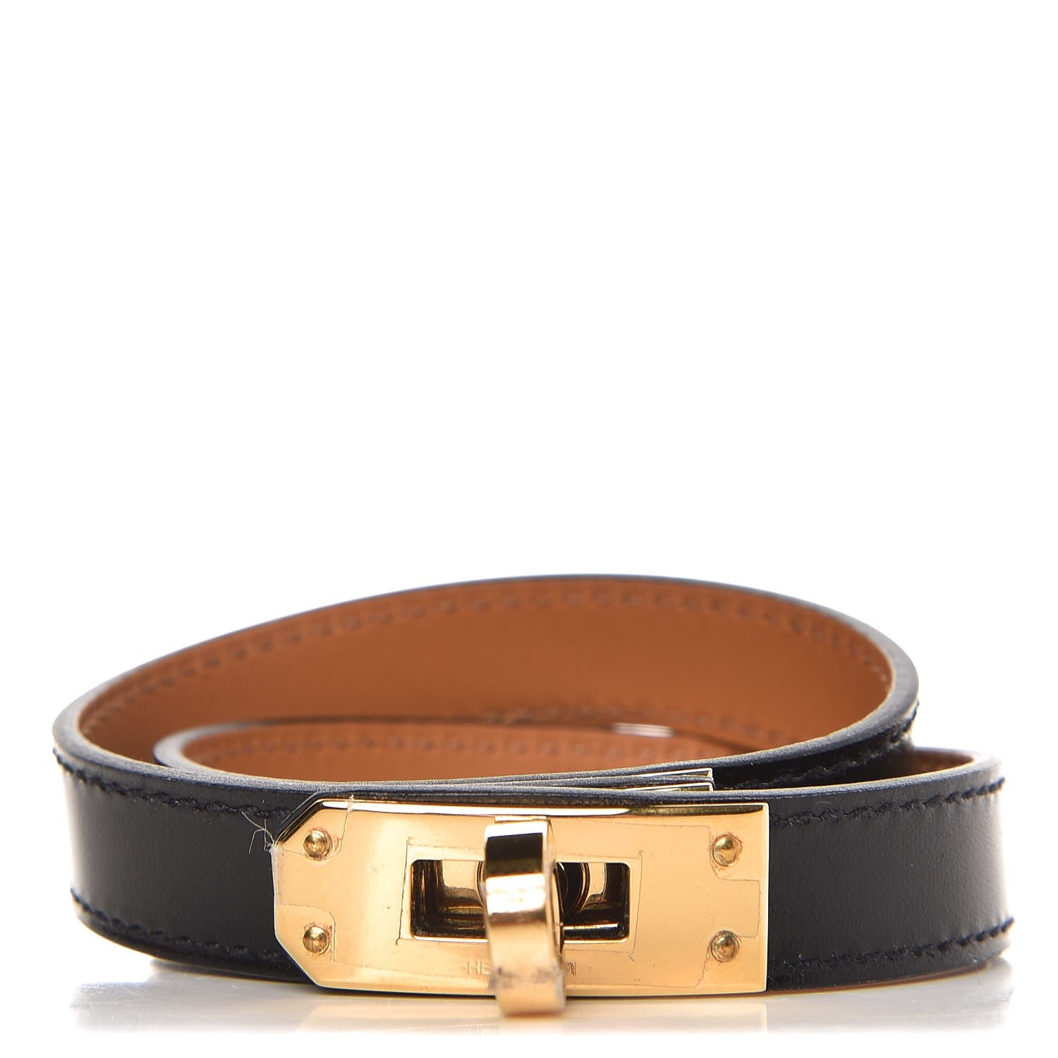 Hermes Box Kelly Double Tour Bracelet M Black 1 of 7