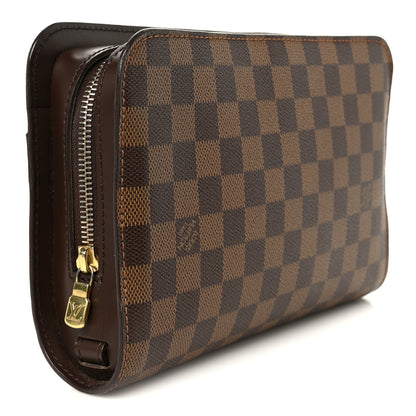 Louis Vuitton Damier Ebene Pochette Saint Louis Clutch 3 of 8