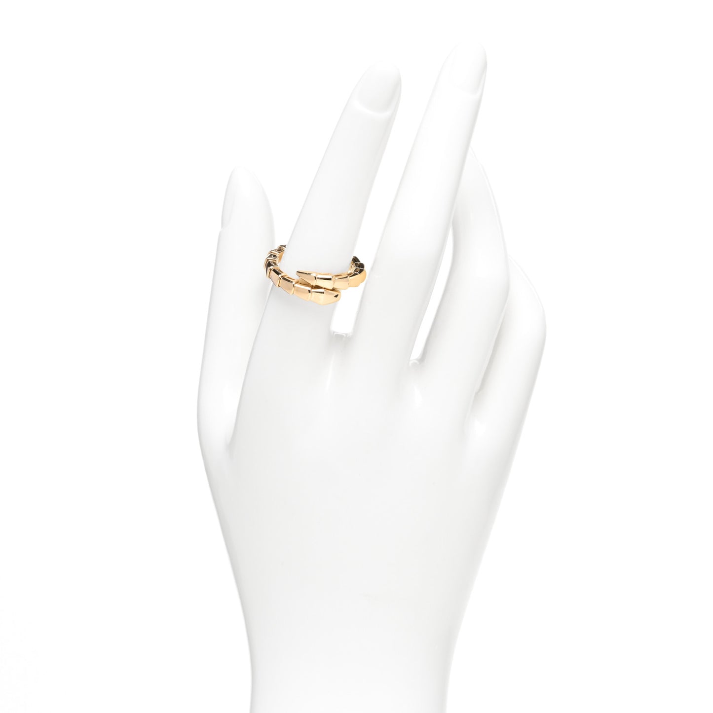 18K Yellow Gold Serpenti Viper Ring XL
