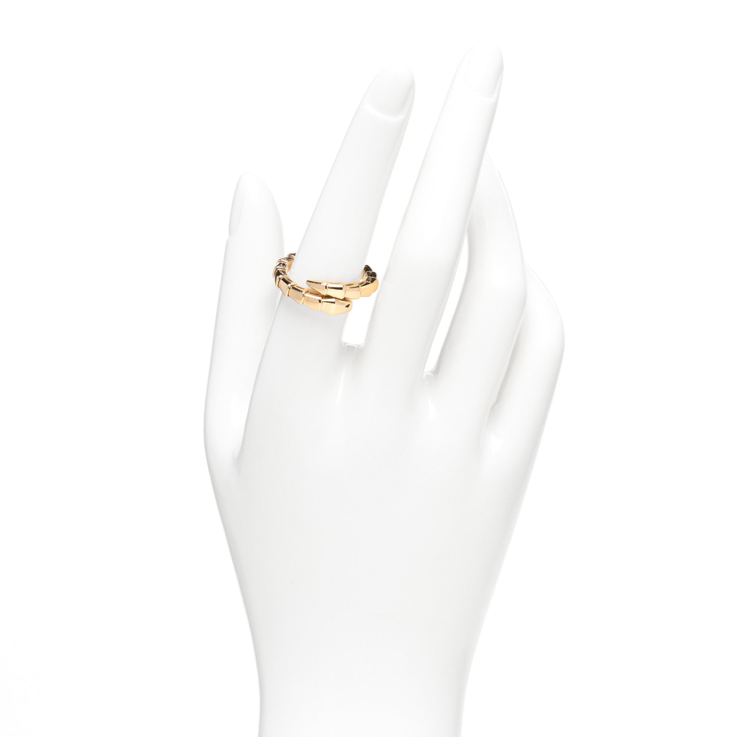 Bulgari 18K Yellow Gold Serpenti Viper Ring XL 2 of 5