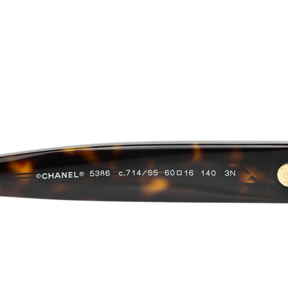 Chanel Acetate Butterfly Sunglasses 5386 Dark Tortoise 5 of 7