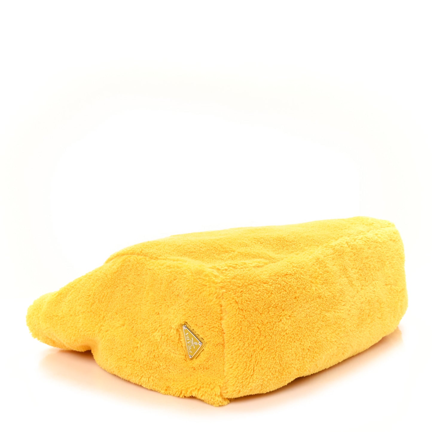 Terry Cloth Tote Bag Giallo Black