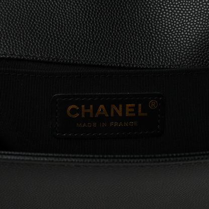 Chanel Caviar Quilted Medium Boy Flap Black 6 of 10