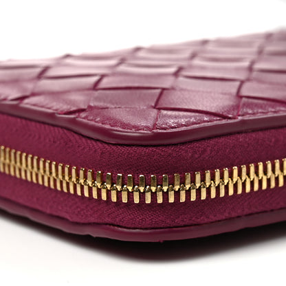 Bottega Veneta Nappa Intrecciato Zip Around Wallet Cinnabar 8 of 10