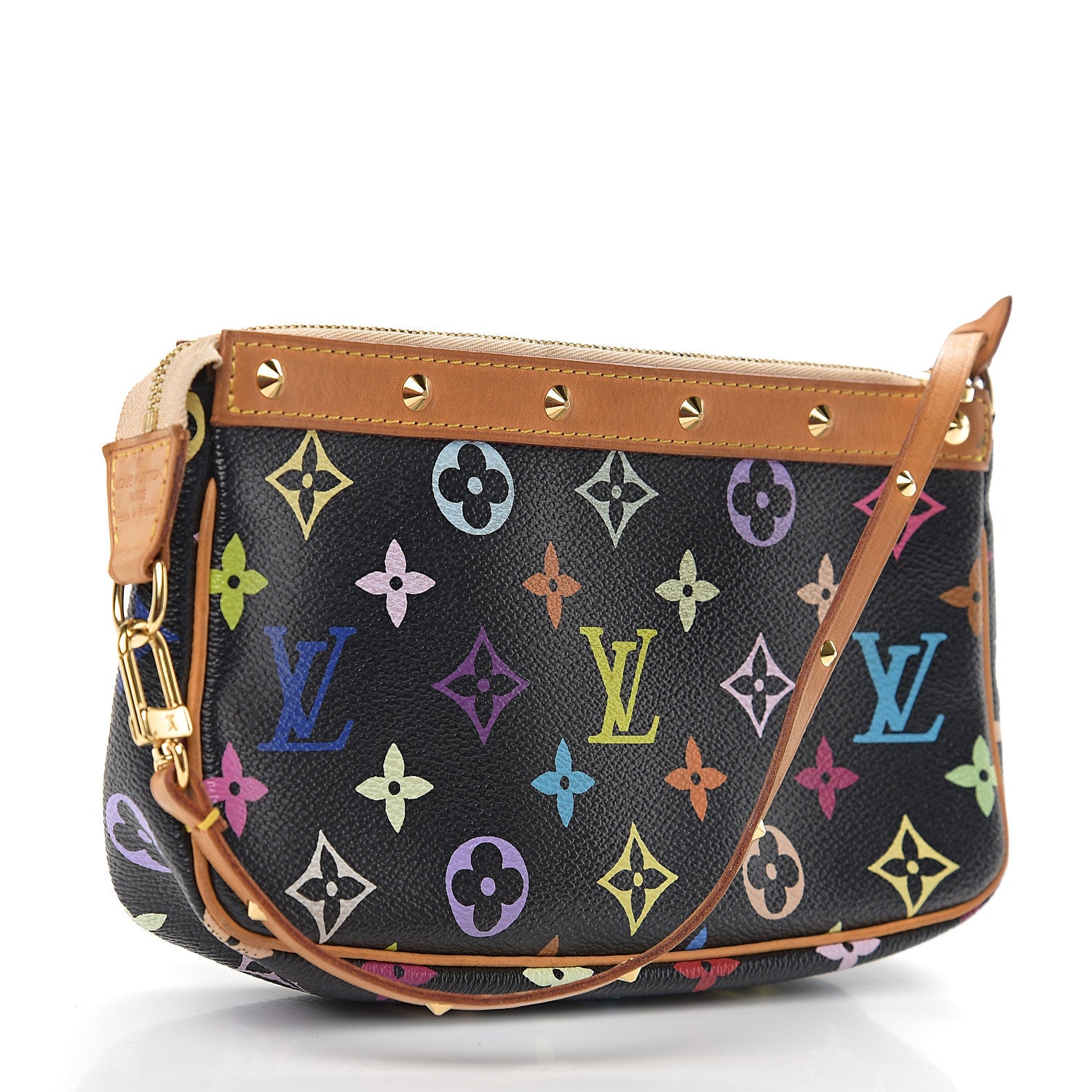 Louis Vuitton Monogram Multicolor Pochette Accessories Black 2 of 11