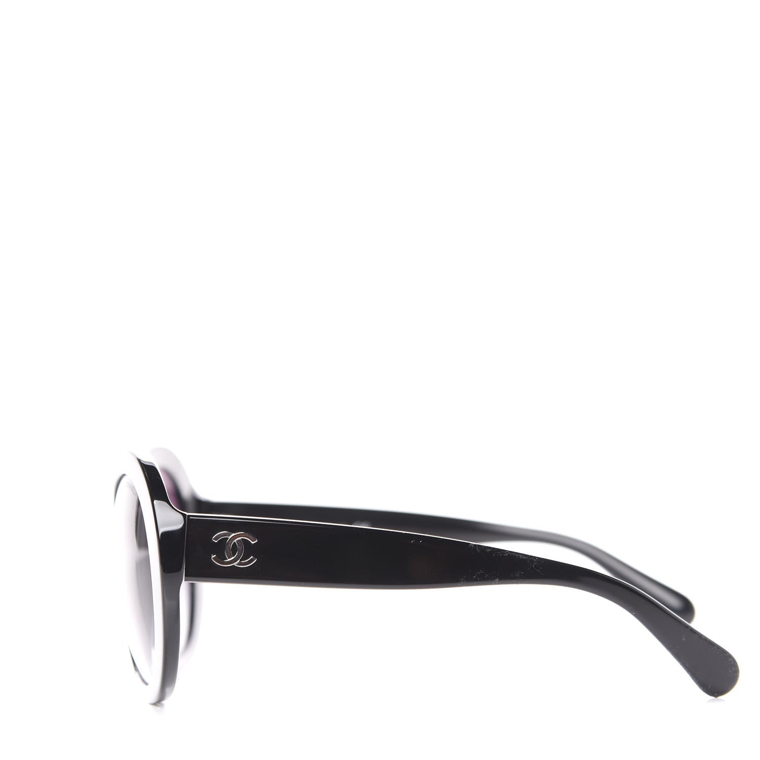 Chanel Oval CC Sunglasses 5372 Black 2 of 7