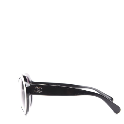 Chanel Oval CC Sunglasses 5372 Black 2 of 7