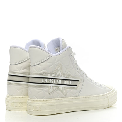 Christian Dior Etoile Embossed Dior High Top Sneakers 39.5 Snow White 4 of 9