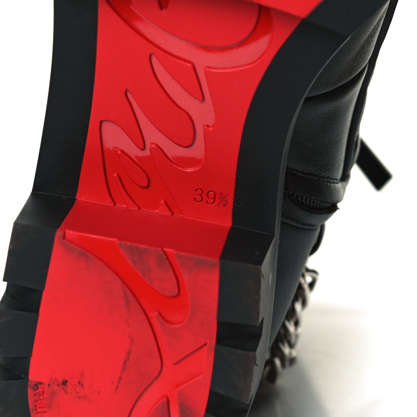 Calfskin Maddic Max Flat Boots 39.5 Black