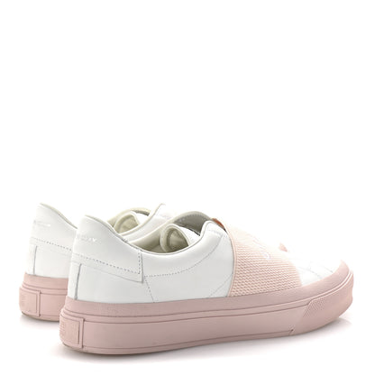 Givenchy Calfskin Band Logo Womens City Sport Sneakers 41 White Pink 5 of 10