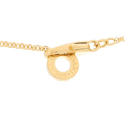 Bulgari 18K Yellow Gold Diamond Small B.Zero1 Pave Pendant Necklace 6 of 9