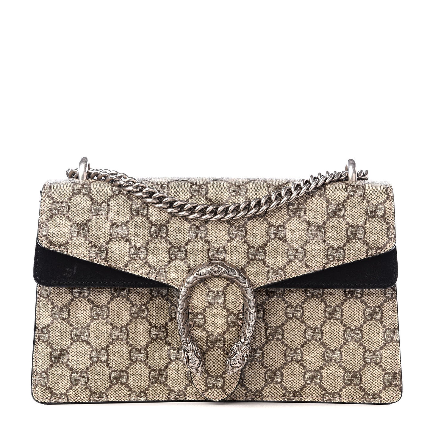 GG Supreme Monogram Small Dionysus Shoulder Bag Black