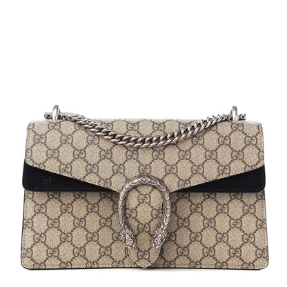 Gucci GG Supreme Monogram Small Dionysus Shoulder Bag Black 1 of 8