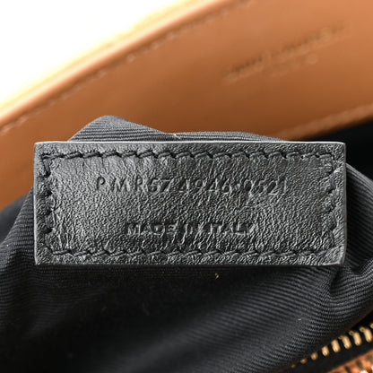 Saint Laurent Suede Y Quilted Monogram Medium Loulou Chain Satchel Cinnamon 7 of 10