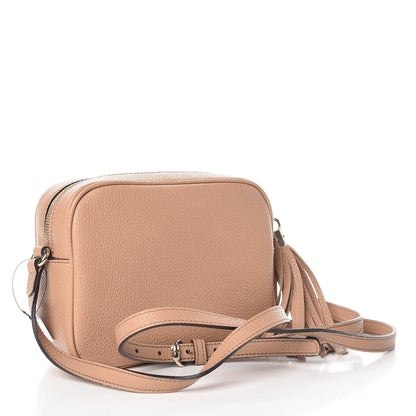 Gucci Pebbled Calfskin Small Soho Disco Bag Rose Beige 3 of 11