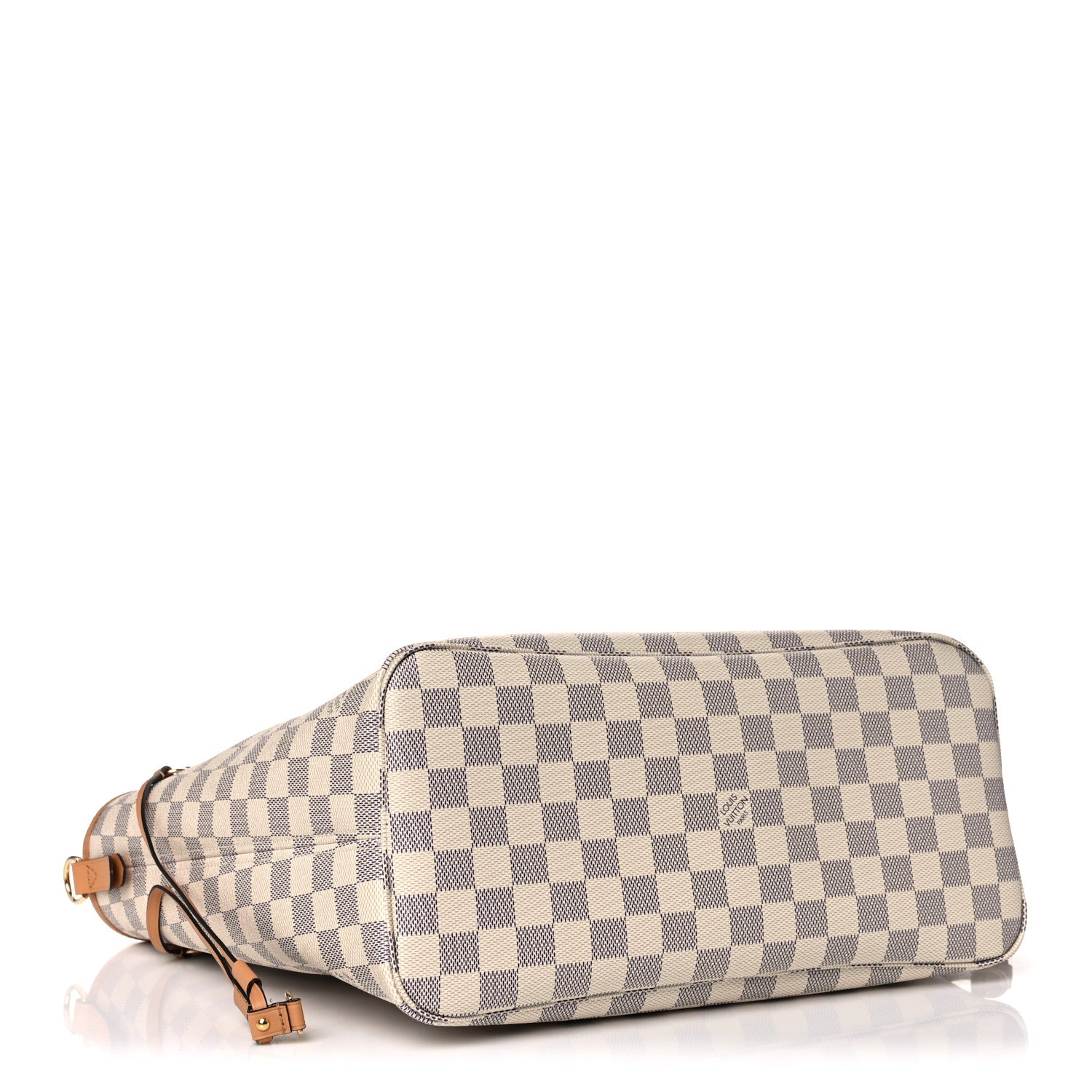 Louis Vuitton Damier Azur Braided Neverfull MM Orange 5 of 12