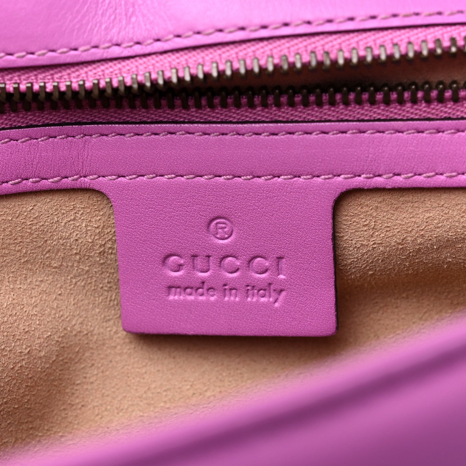Gucci Calfskin Matelasse Medium GG Marmont Shoulder Bag Candy Mousse 6 of 16