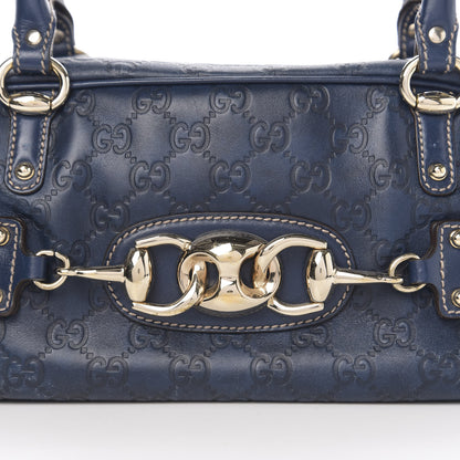 Gucci Monogram Medium Wave Boston Navy 10 of 10
