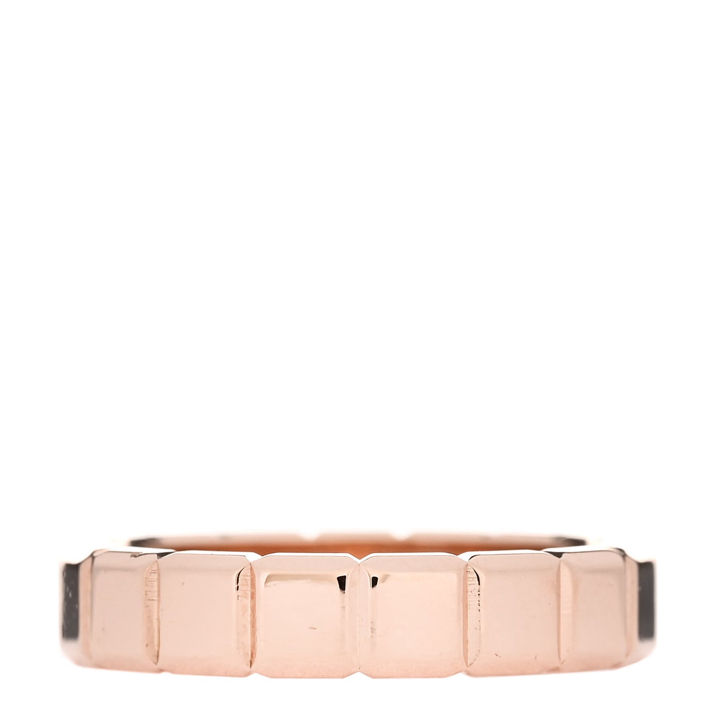 18K Rose Gold Ice Cube Band Ring 51 5.75