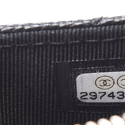 Chanel Caviar Quilted CC Zip Card Holder Black 8 of 9