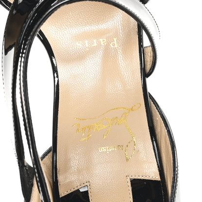 Christian Louboutin Patent World Copine 100 Sandals 37 Black 8 of 10