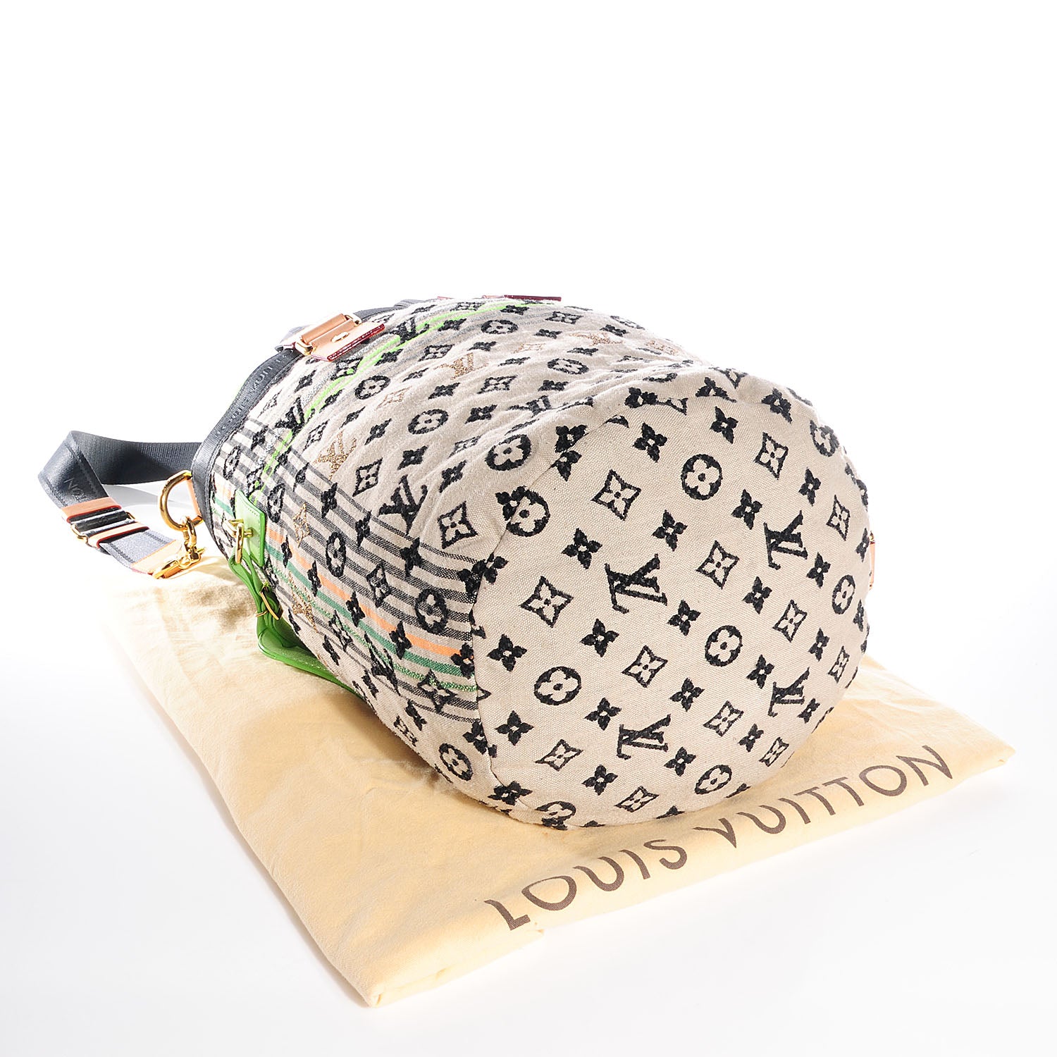 Louis Vuitton Fabric Jacquard Monogram Cheche Gypsy PM Vert 4 of 6