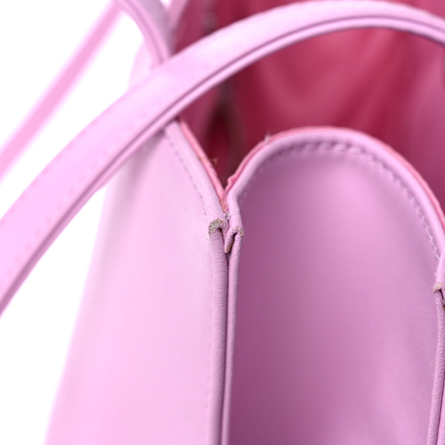 Vegan Leather Medium Shopping Bag Bubblegum