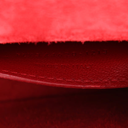 Saint Laurent Grain De Poudre Small Monogram Kate Satchel Red 8 of 8