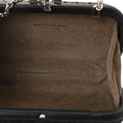 Bottega Veneta Nappa Intrecciato Chain Knot Clutch Black 5 of 9