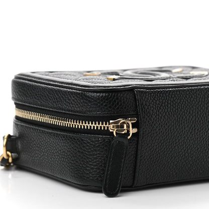 Chanel Caviar Quilted CC Filigree Vanity Clutch With Chain Black 9 of 11