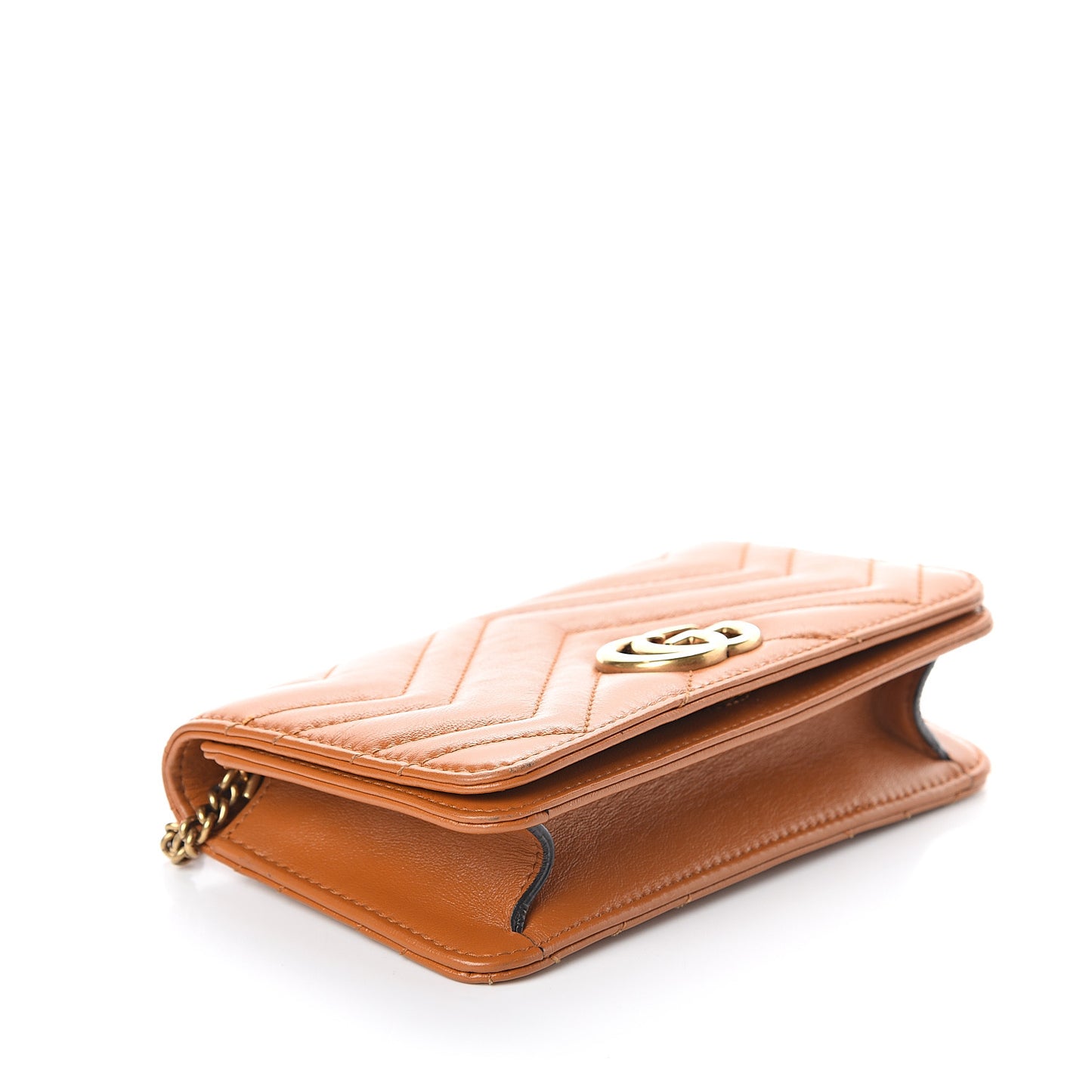 Calfskin Matelasse GG Marmont Mini Bag Cognac