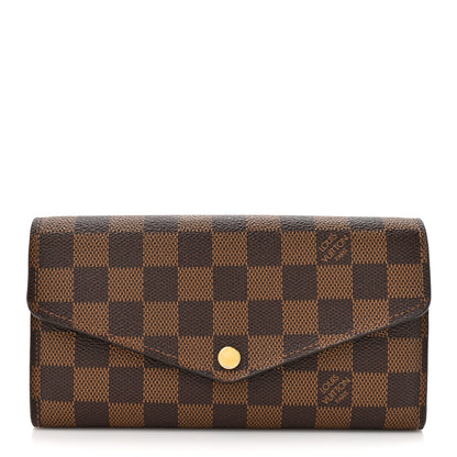 Louis Vuitton Damier Ebene Sarah Wallet NM 1 of 12