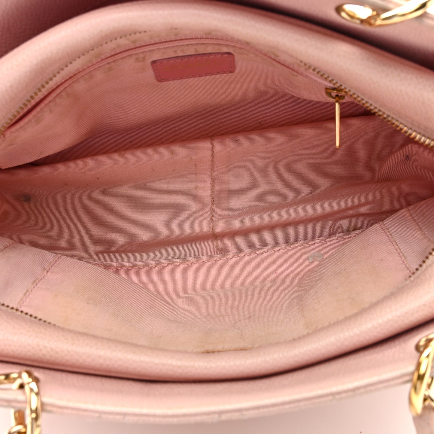 Caviar Quilted Petit Timeless Shopping Tote PTT Pink