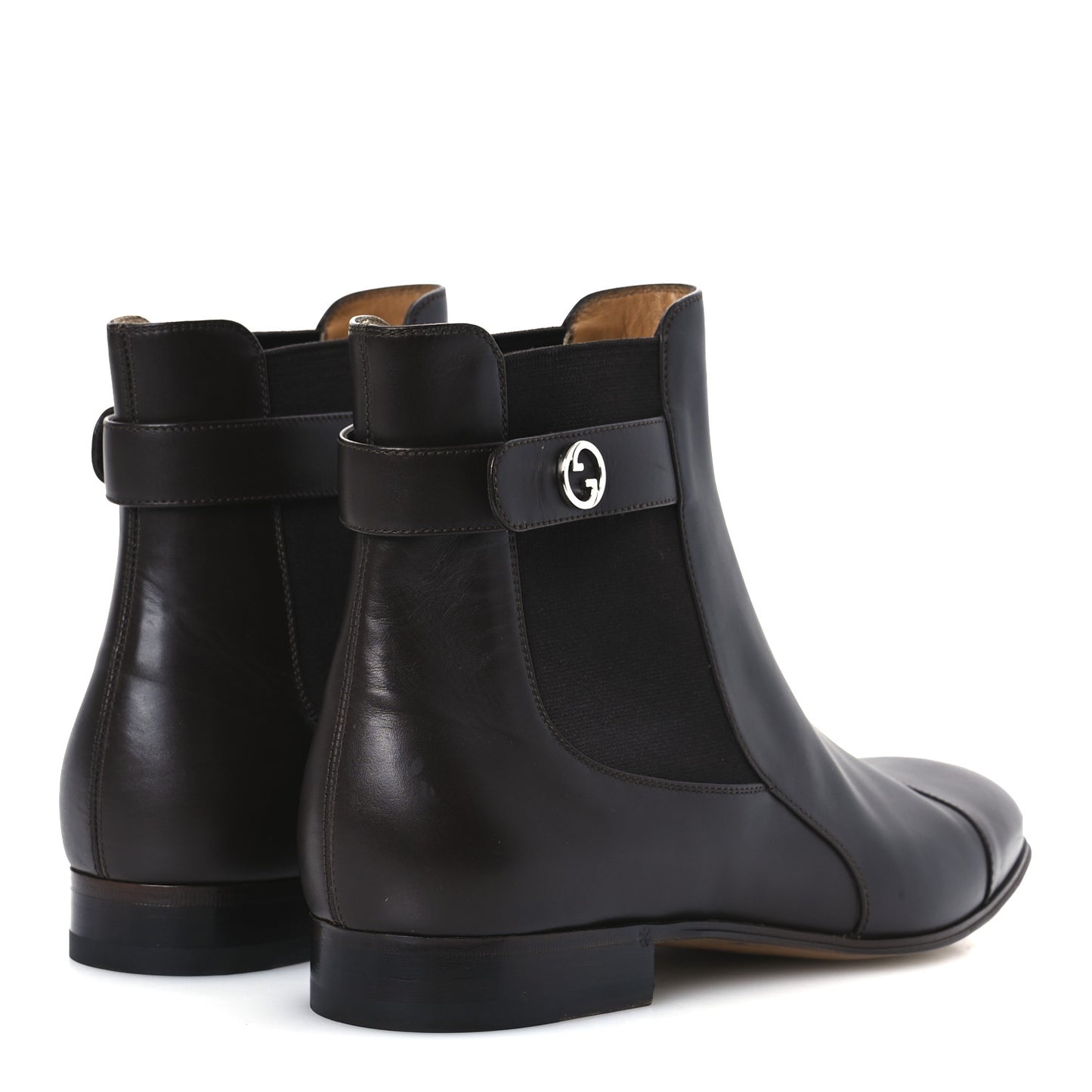 Calfskin Mens Blondie Chelsea Ankle Boots 10 Cocoa