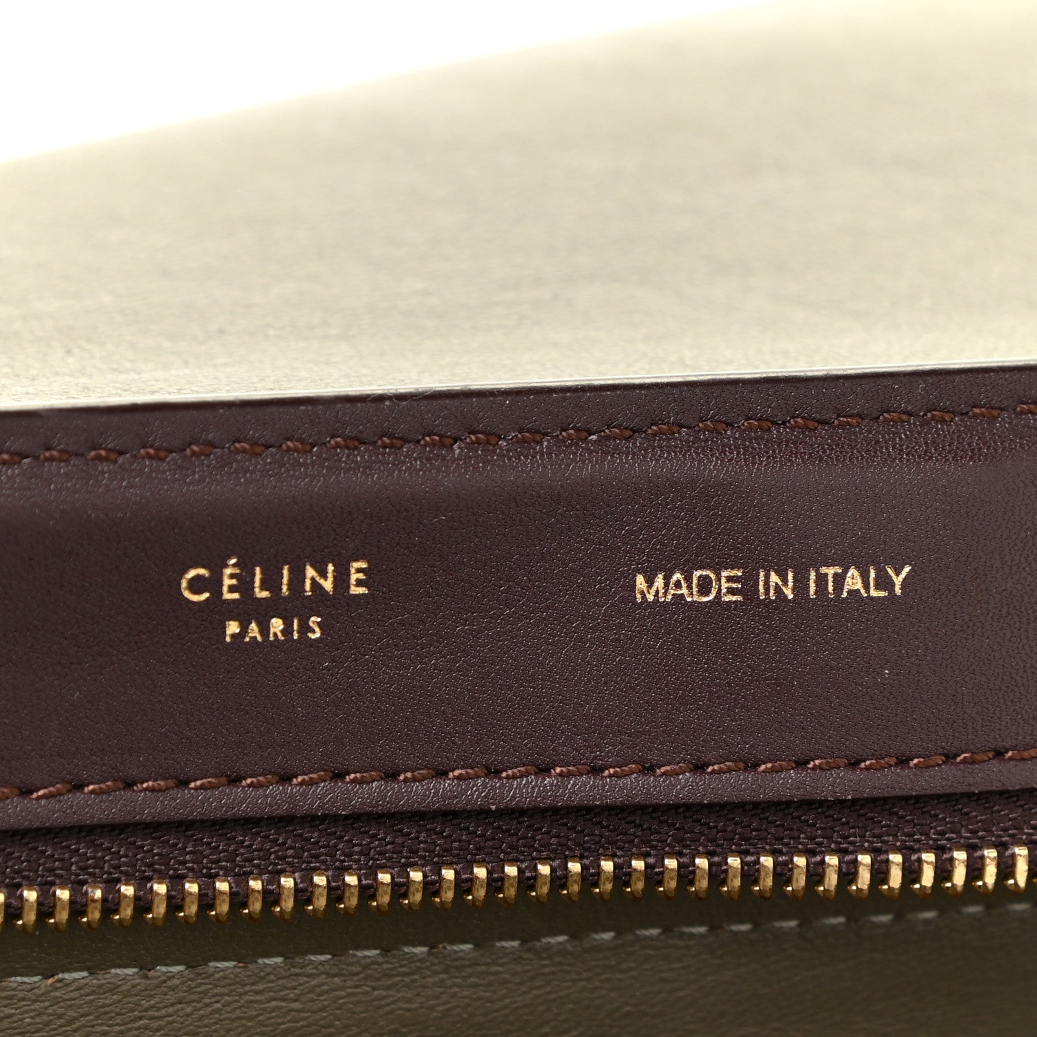 Celine Calfskin Suede Tri-Color Medium Trapeze Burgundy 6 of 32