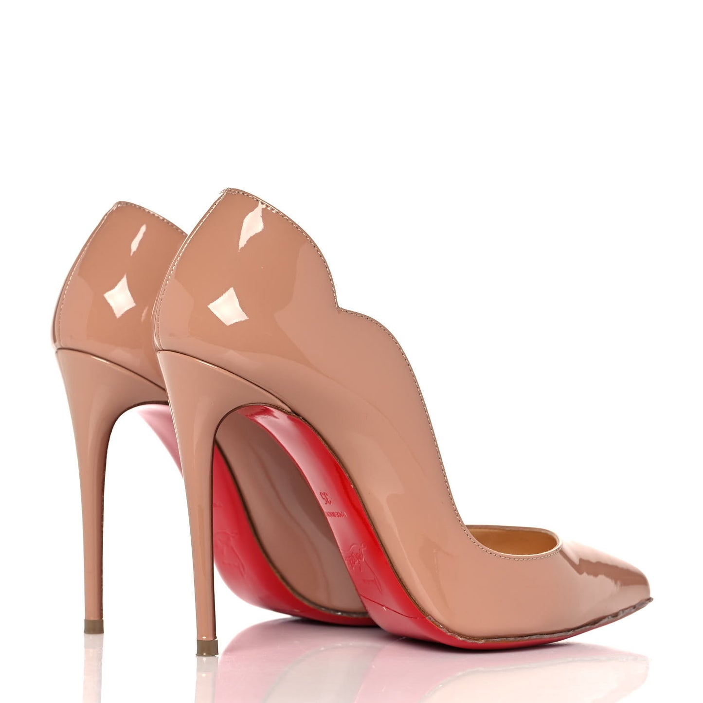 Patent Hot Chick 100 Pumps 35 Nude