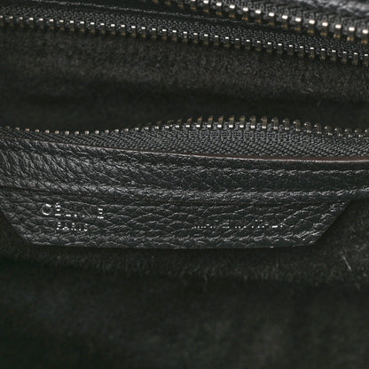 Celine Drummed Calfskin Micro Luggage Black 6 of 16