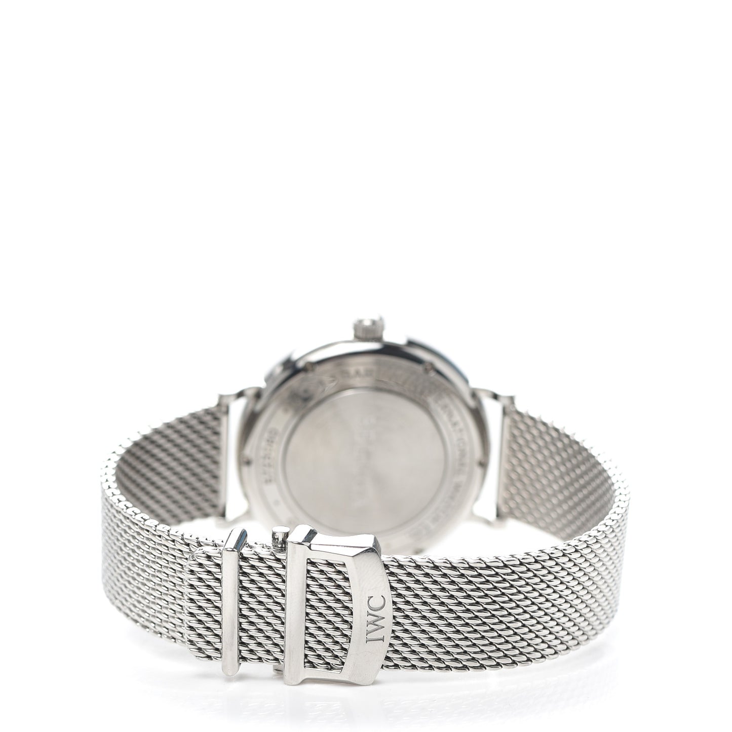 Stainless Steel Diamond 37mm Portofino Automatic Watch Grey IW458110