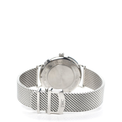 IWC Stainless Steel Diamond 37mm Portofino Automatic Watch Grey IW458110 3 of 6