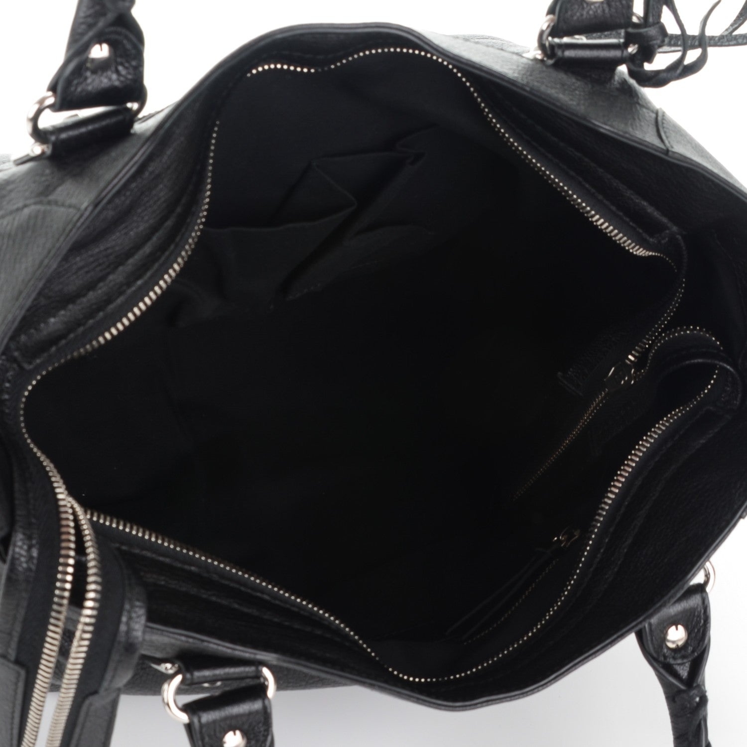 Balenciaga Chevre Metallic Edge Silver Velo Black 5 of 7