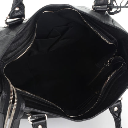 Balenciaga Chevre Metallic Edge Silver Velo Black 5 of 7