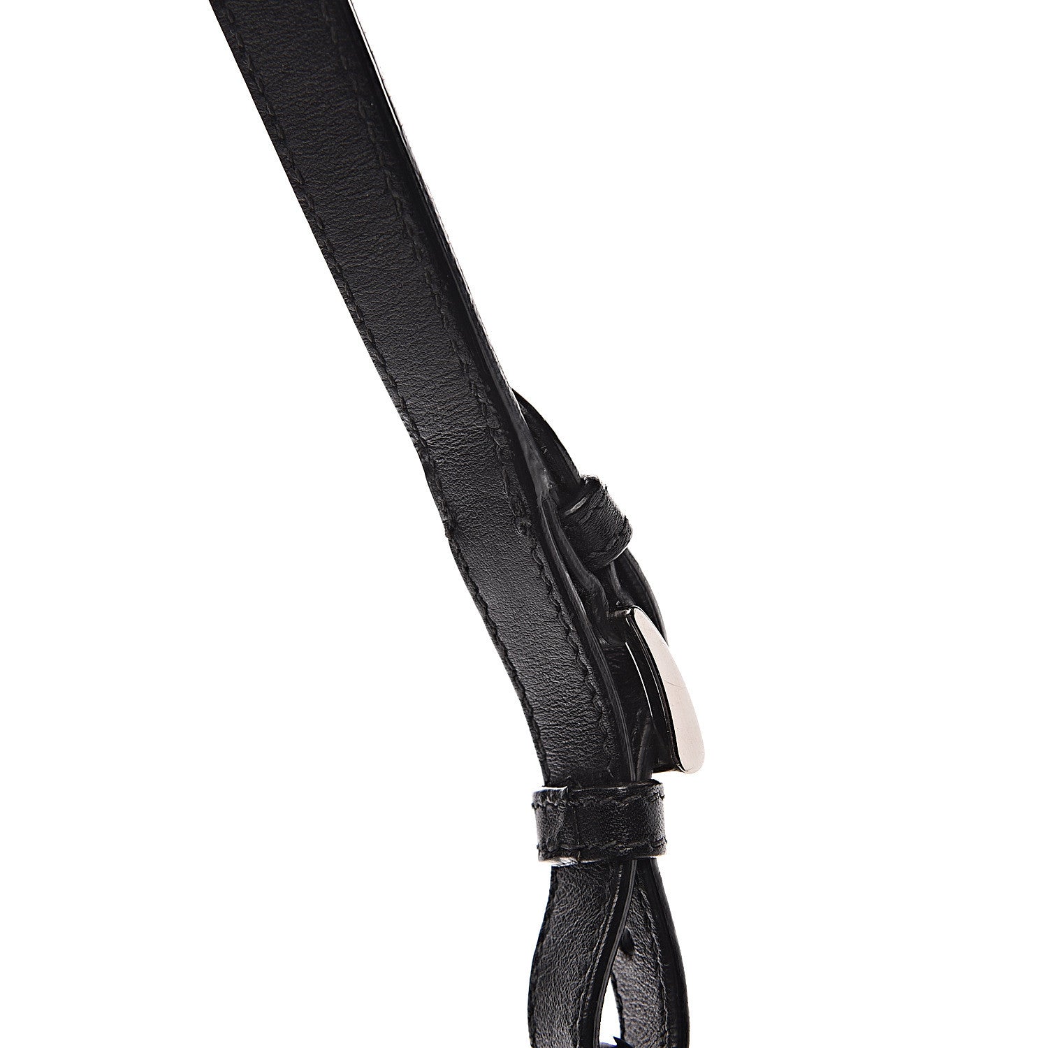 Prada Soft Calfskin Fringe Bucket Bag Black 14 of 15
