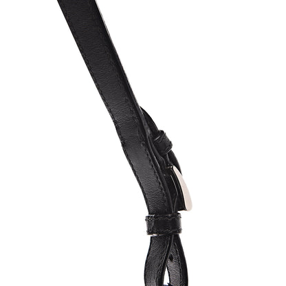 Prada Soft Calfskin Fringe Bucket Bag Black 14 of 15