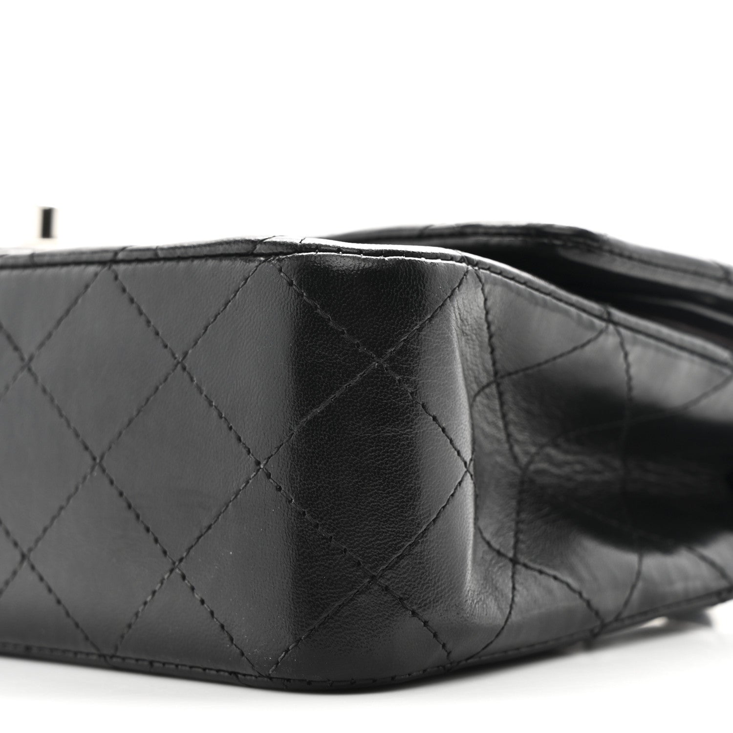Chanel Lambskin Quilted Medium Double Flap Black 10 of 10