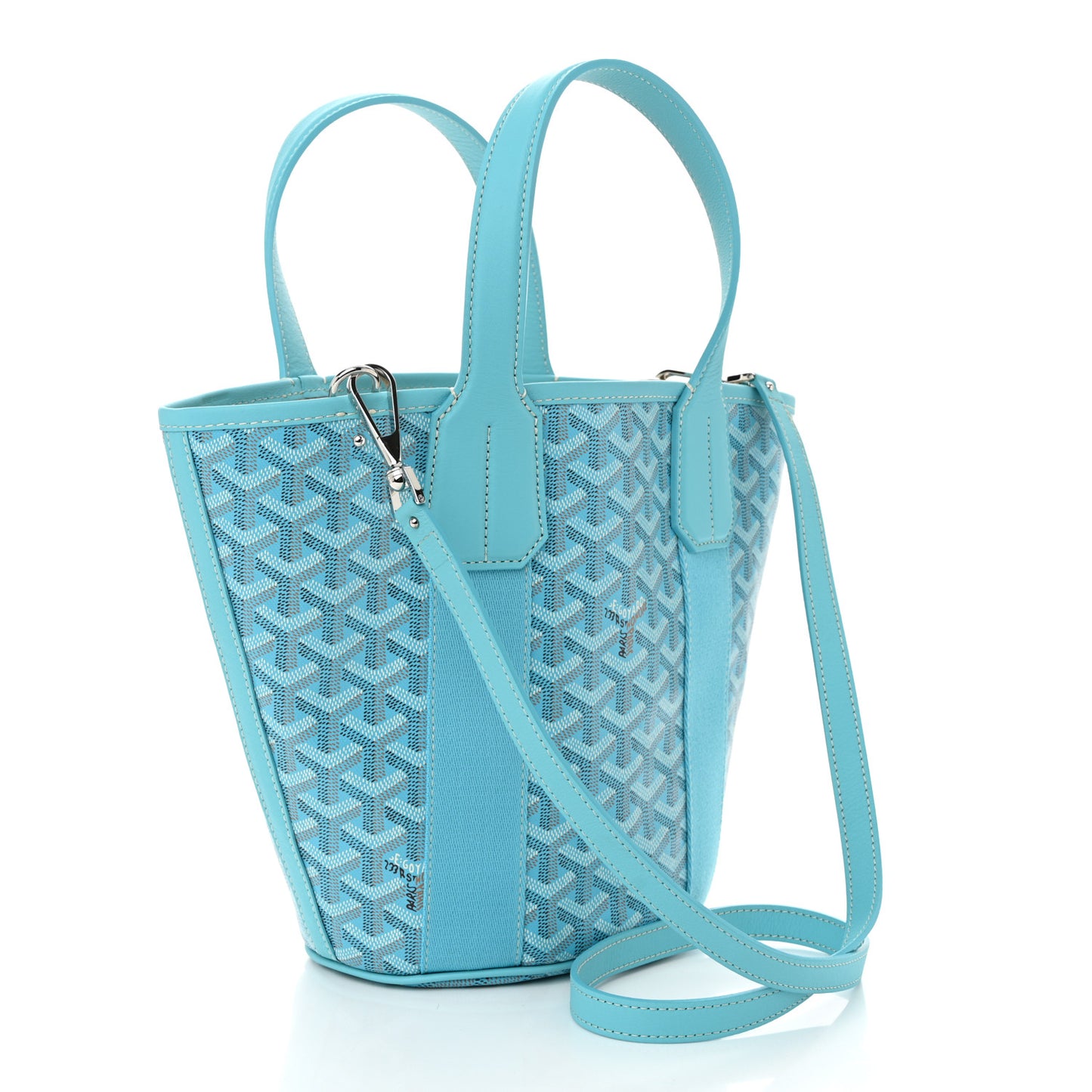 Goyardine Belharra PM Bleu Turquoise